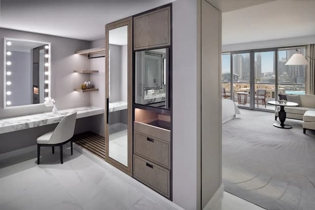 杜拜市中心地標酒店-尊貴客房 (Fountain and Burj Khalifa View)-2