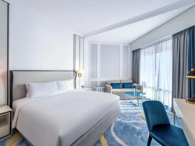 소피텔 두바이 주메이라 비치-슈피리어룸, 킹사이즈침대 1개, 발코니, 부분 바다 전망-6