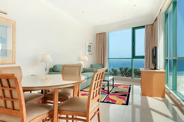 힐튼 두바이 주메이라-파노라믹 스위트, 킹사이즈침대 1개, 바다 전망-3