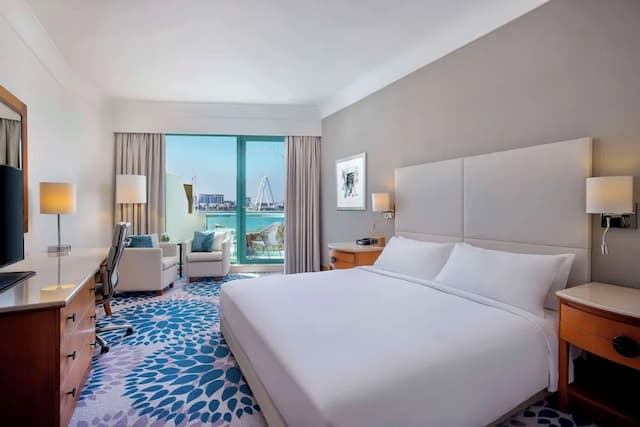 힐튼 두바이 주메이라-디럭스룸, 킹사이즈침대 1개, 바다 전망-4