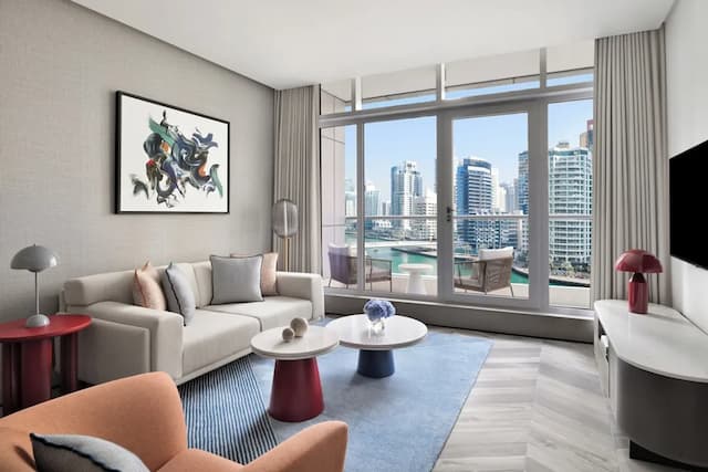 InterContinental Dubai Marina by IHG-客房, 1 间卧室, 阳台, 海滨景观 (Residence)-1