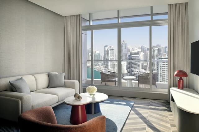 InterContinental Dubai Marina by IHG-客房, 1 间卧室, 阳台, 海滨景观 (Residence)-5