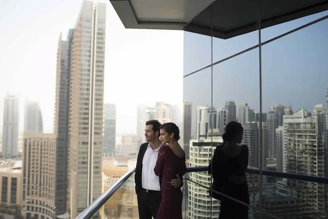 InterContinental Dubai Marina by IHG-开间, 1 张特大床, 阳台, 海滨景观-2