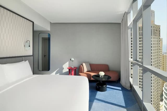 InterContinental Dubai Marina by IHG-开间, 1 张特大床, 阳台, 海滨景观-4