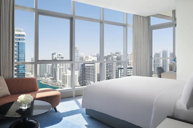 InterContinental Dubai Marina by IHG-开间, 1 张特大床, 阳台, 海滨景观-5