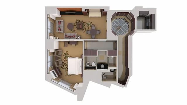 콘래드 두바이-디럭스 스위트, 킹사이즈침대 1개 (Lounge Access)-2