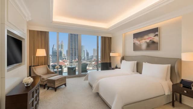 켐핀스키 더 블러바드 두바이-디럭스룸, 싱글침대 2개 (Grand Premier Burj View Room Twin)-1
