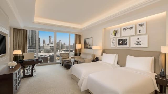 켐핀스키 더 블러바드 두바이-디럭스룸, 싱글침대 2개 (Grand Premier Burj View Room Twin)-4