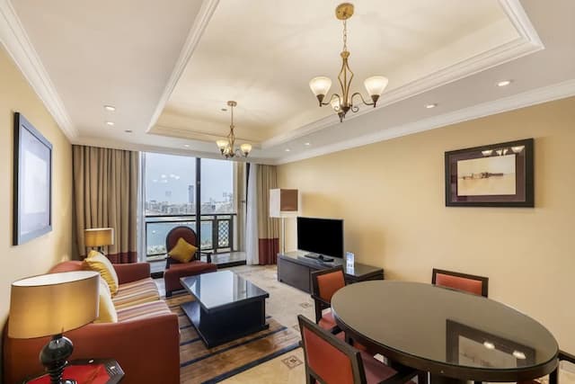 杜拜米迪亞市安加羅塔娜酒店-公寓, 1 間臥室, 海景-4