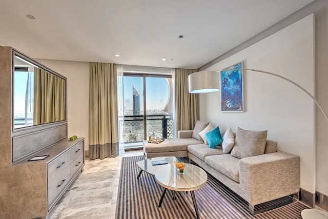 杜拜米迪亞市安加羅塔娜酒店-開放式客房, 私人泳池, 城市景-2