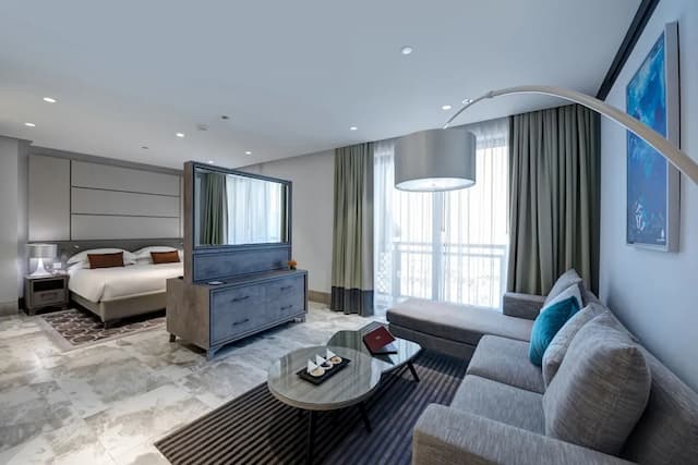 杜拜米迪亞市安加羅塔娜酒店-開放式客房, 私人泳池, 城市景-9