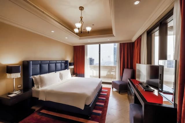 杜拜米迪亞市安加羅塔娜酒店-套房, 1 間臥室, 城市景-2