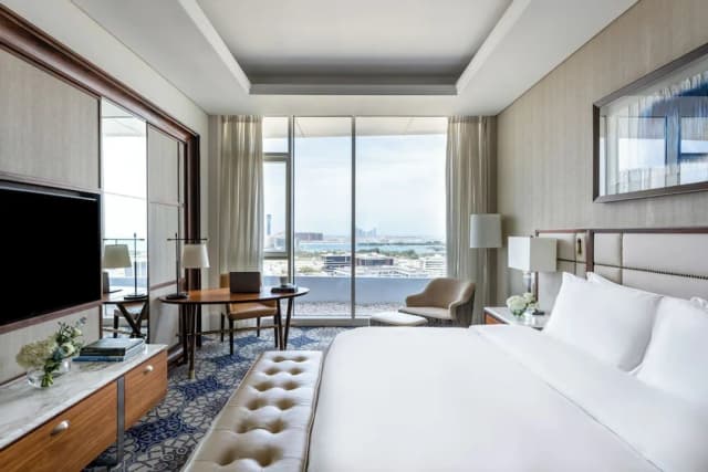 大廣場瑞享媒體城酒店-高級客房, 1 張特大雙人床, 海景-1