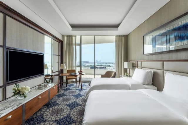 大廣場瑞享媒體城酒店-高級客房, 2 張單人床, 海景-1