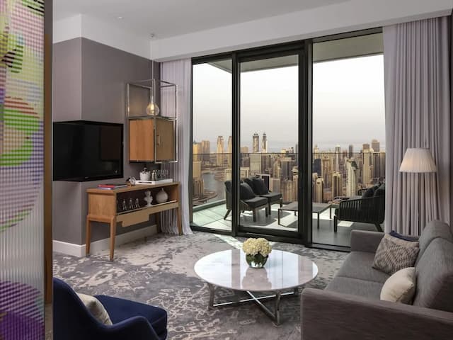 SLS ドバイ ホテル & レジデンシズ-プレミアム ルーム キングベッド 1 台 バルコニー (Sky)-4