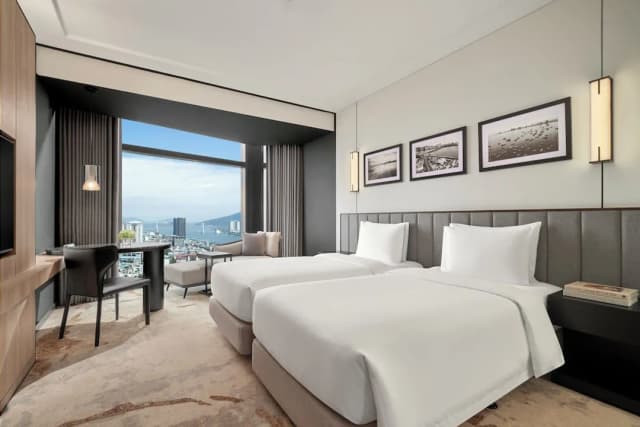 クラウン プラザ ダナン シティ センター by IHG-スタンダード ルーム シングルベッド 2 台 リバービュー-7