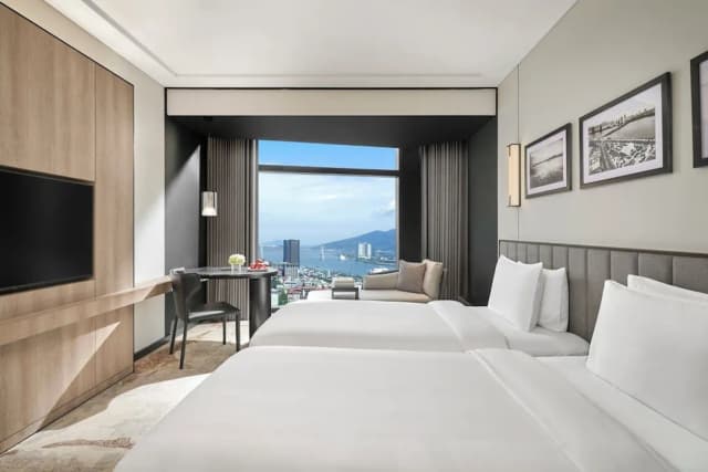 クラウン プラザ ダナン シティ センター by IHG-スタンダード ルーム シングルベッド 2 台 リバービュー-5