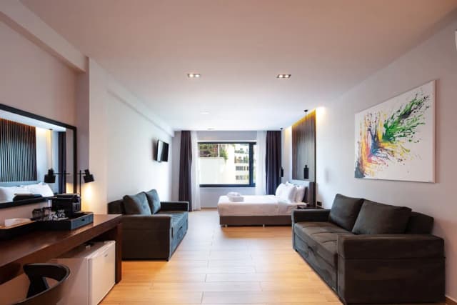 아테네 타워-Deluxe Family Room, City View-7