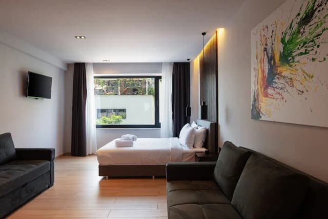아테네 타워-Deluxe Family Room, City View-18