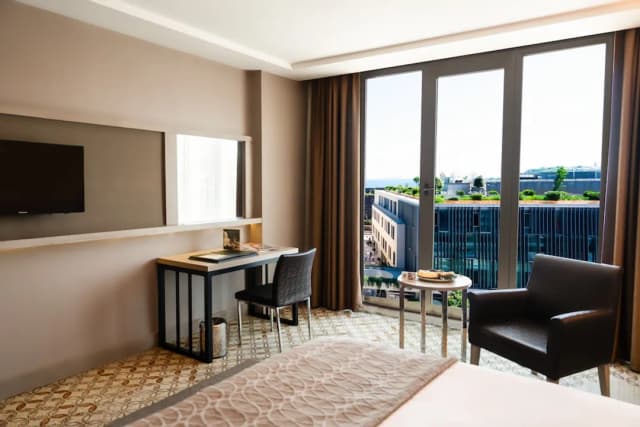 ニディヤ ホテル ガラタポート-デラックス ダブルルーム テラス シービュー-2