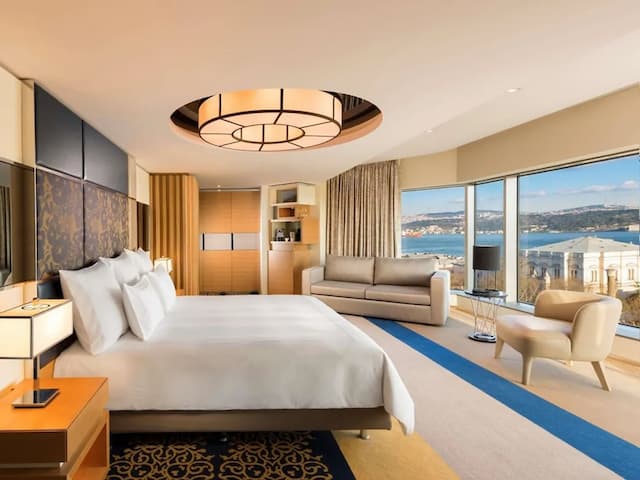 伊斯坦堡瑞士飯店-客房, 1 張特大雙人床, 邊間 (Bosphorus View)-1