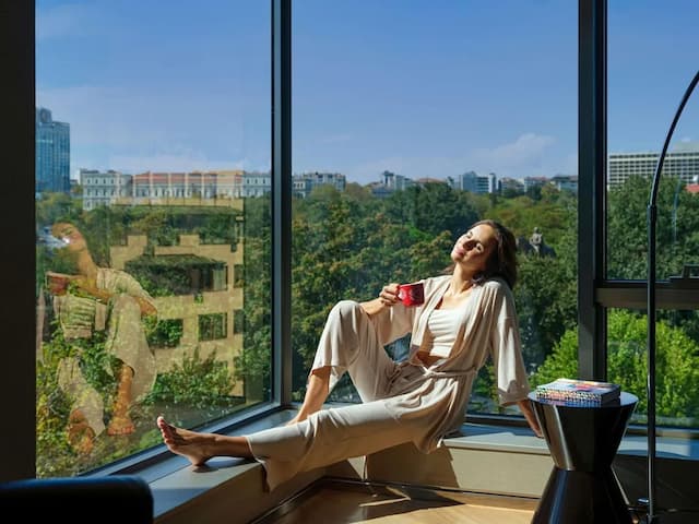 伊斯坦堡瑞士飯店-豪華套房, 1 張特大雙人床和 1 張沙發床, 花園景觀-3