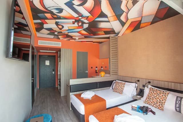 カジュアル クビック アテネ ホテル-ダブルまたはツインルーム バルコニー シティビュー-8