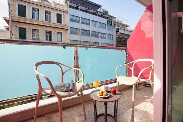 カジュアル クビック アテネ ホテル-ダブルまたはツインルーム バルコニー シティビュー-7