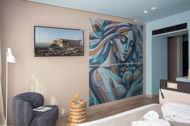 カジュアル クビック アテネ ホテル-スーペリア ルーム シティビュー (Large King Room)-11