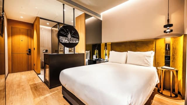 拉馬丁酒店-經濟開放式客房, 1 張加大雙人床-1