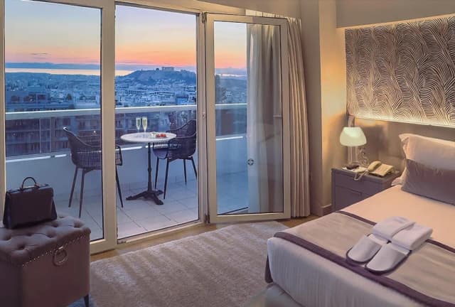 セント ジョージ リカベタス ライフスタイル ホテル-Premium Room with Private Balcony and Panoramic Acropolis View-14