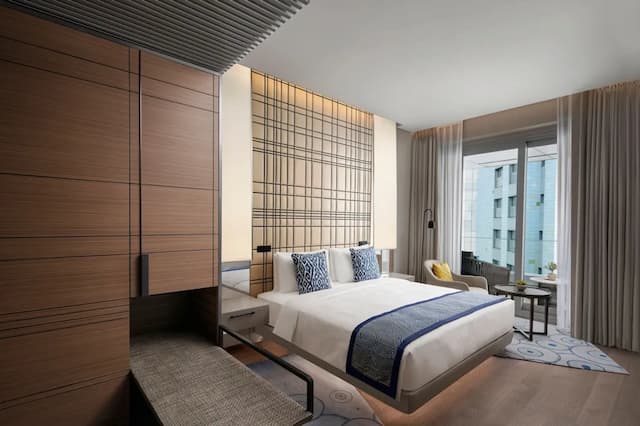 JW Marriott Hotel Istanbul Marmara Sea-华丽客房, 1 张特大床和 1 张沙发床, 城市景观-3