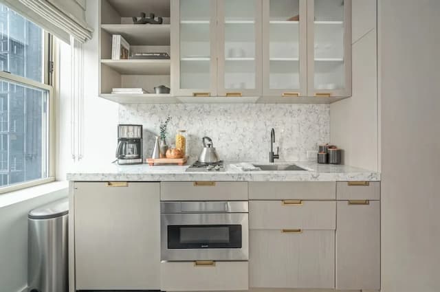 Sonder City Hall Park-豪華開放式客房, 1 張特大雙人床, 廚房-5