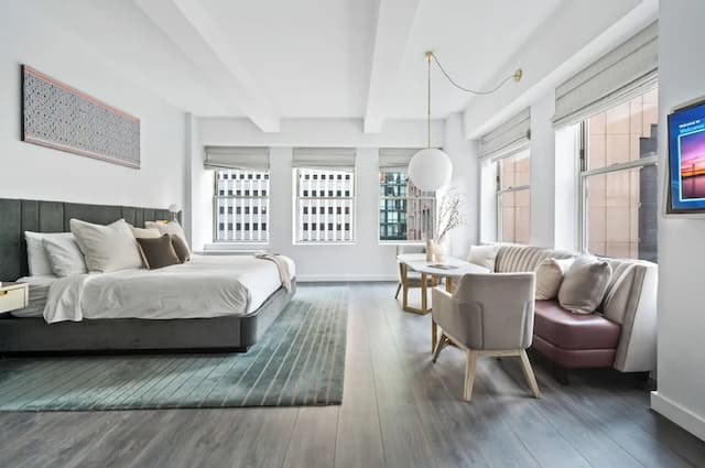 Sonder City Hall Park-豪華開放式客房, 1 張特大雙人床, 廚房-14