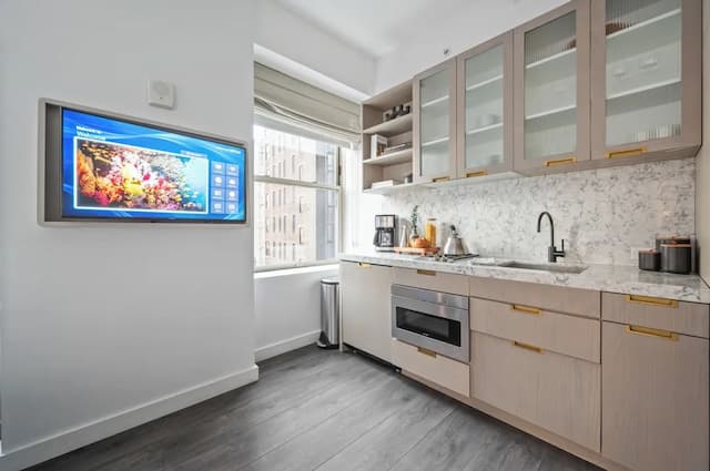 Sonder City Hall Park-豪華開放式客房, 1 張特大雙人床, 廚房-7