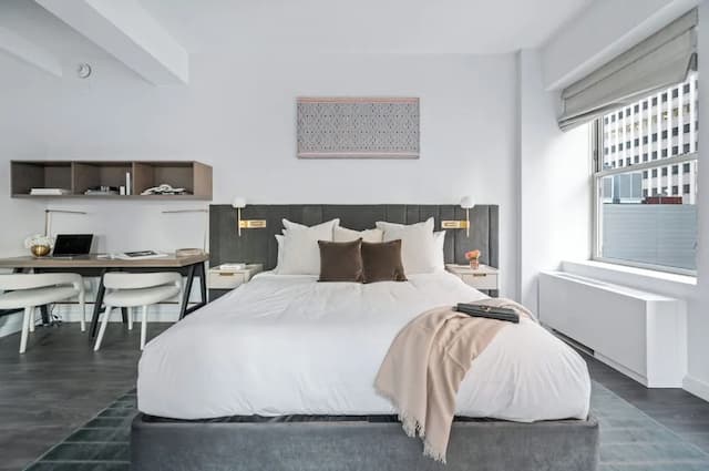 Sonder City Hall Park-豪華開放式客房, 1 張特大雙人床, 廚房-3