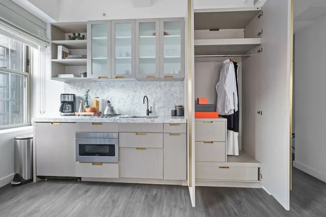 Sonder City Hall Park-豪華開放式客房, 1 張特大雙人床, 廚房-8