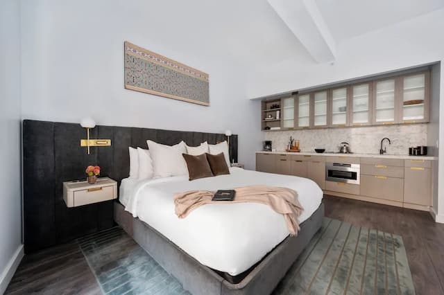 Sonder City Hall Park-極品開放式客房, 1 張特大雙人床, 廚房-2