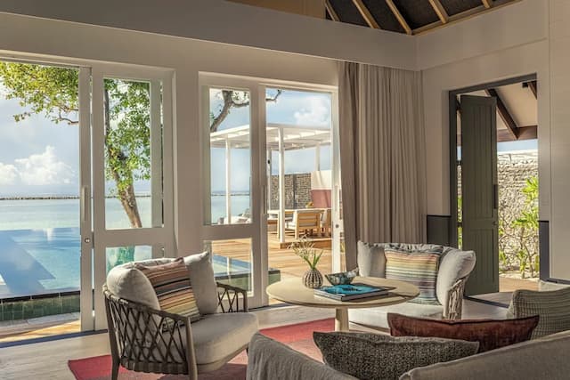 포시즌스 몰디브 앳 란다 기라바루-패밀리 방갈로, 킹사이즈침대 1개, 바닷가 (with Pool)-8