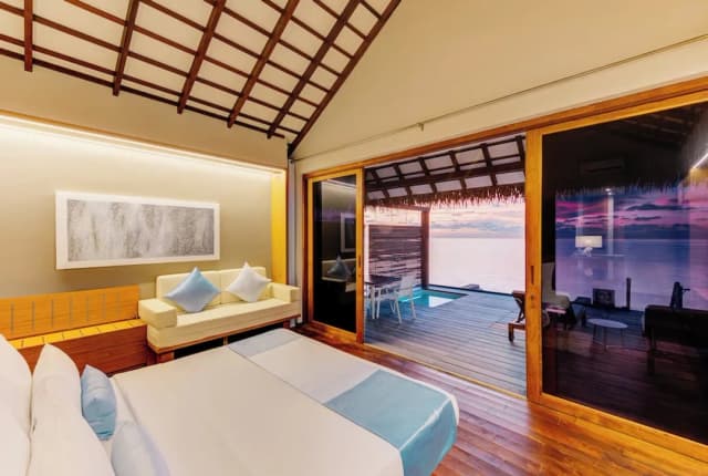 馬爾代夫西納蒙絲絨飯店-Sunset Water bungalow-1