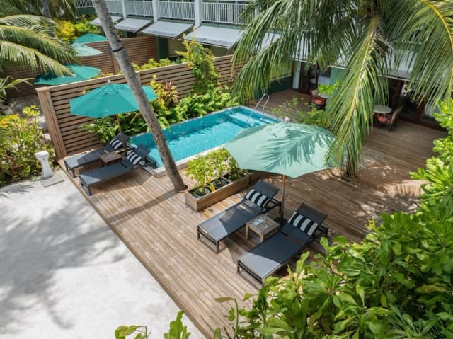 사이 라군 몰디브, 쿠리오 컬렉션 바이 힐튼-패밀리룸, 침실 2개, 해변 (2-Bedroom Family Beach Room)-13