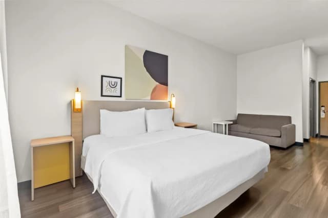 스파크 바이 힐튼 휴스턴 하비 공항-룸, 킹사이즈침대 1개, 장애인 지원 (Mobility & Hearing, Roll-in Shower)-1