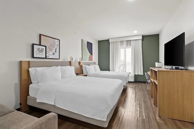 스파크 바이 힐튼 휴스턴 하비 공항-룸, 퀸사이즈침대 2개-6