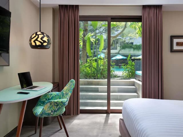 Mercure Bali Legian-华丽客房, 1 张特大床, 使用泳池-5
