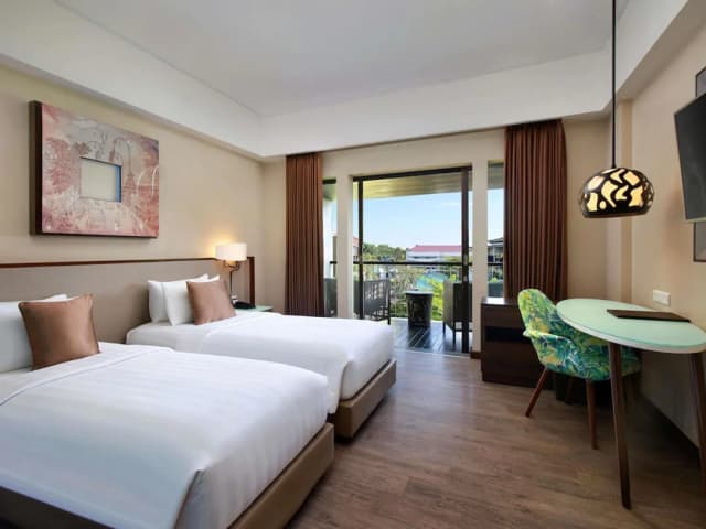 Mercure Bali Legian-华丽客房, 2 张单人床, 阳台, 泳池景观-3