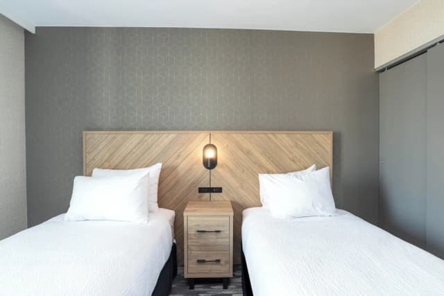 溫哥華戴維桑德曼套房酒店-套房, 廚房, 海景 (2 Single Beds, Sofa Bed, W/D, Balcony)-3