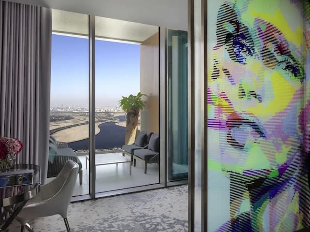 SLS ドバイ ホテル & レジデンシズ-プレミアム スイート キングベッド 1 台 バルコニー (Vanilla Sky)-3