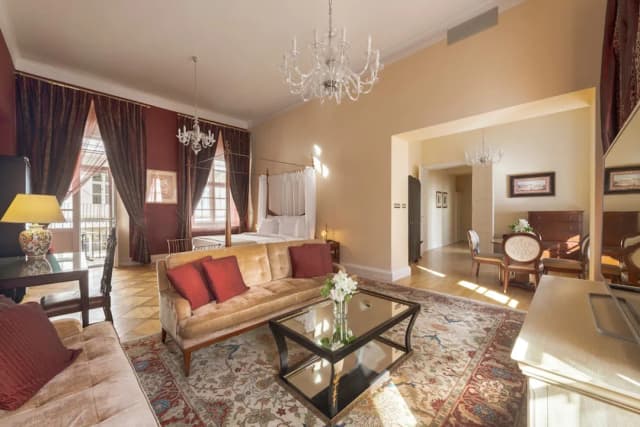 布拉格莫紮特飯店-奢華套房, 1 張特大雙人床, 陽台-2