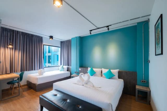 S.22 Hotel Suratthani-奢华三人房-9