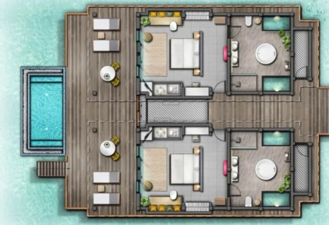 馬爾代夫胡盧瓦爾希標準酒店-別墅, 多張床-10